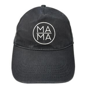 Mama Slideback 5 Panel Cap Black OS Adjustable Vented Holes The Belly Boxes